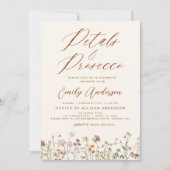 Wilde bloempitten en Vrijgezellenfeest van Prosecc Kaart (Voorkant)