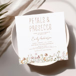 Wilde bloempitten en Vrijgezellenfeest van Prosecc Kaart<br><div class="desc">Viel de bruid om te worden met een Vrijgezellenfeest van Wildflower Petals en Prosecco! Deze prachtige uitnodiging, die uitsluitend op Zazzle te vinden is, is voorzien van een prachtig ontwerp van wilde bloemen en een glas bubbly prosecco, perfect voor een lente- of zomerfeest. Met klantgerichte tekstgebieden, kunt u deze uitnodiging...</div>