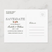 Wilde Bloemrijke Zomer Boho Save the Date Trouwen Aankondigingskaart (Achterkant)