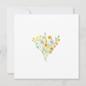 Wilde bloemruitjes Luncheon Kaart (Achterkant)