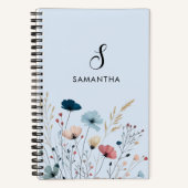 wilde-bloemspiraal notitieboek (Voorkant)