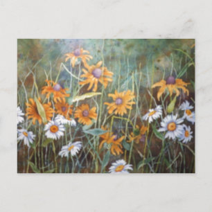 ""Wilde bloemveld #2" Floral Briefkaart