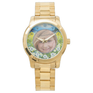 Wilde bloemveld horloge