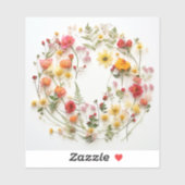 Wilde-bloemvoederregeling Sticker (Vel)