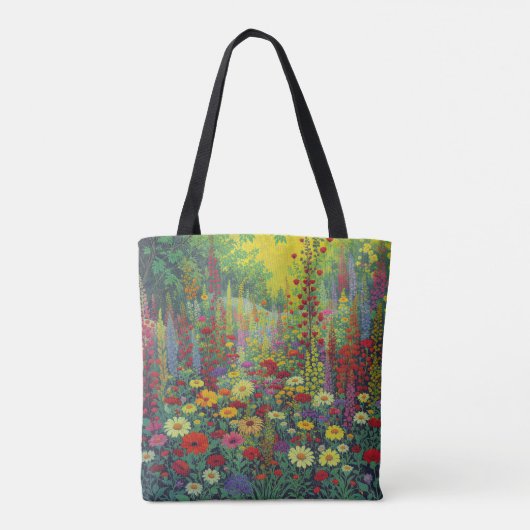 wilde-bloemweide-Canvas tas (Achterkant)