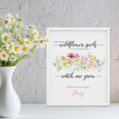 Wilde bloemzaad Kijk hoe ik Baby shower verbouwt Poster