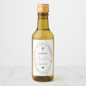 Wilde-bloesem-baptisme-mini-wijnfleslabels Wijn Etiket (Voorkant)