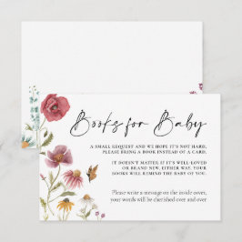 Wilde bloesem Blush Books voor Baby Kaart Notitiekaartje