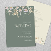 Wilde bloesem Deco in één keer Kaart