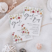 Wilde-bloesemmeisje of jongen Geslacht Uitnodiging