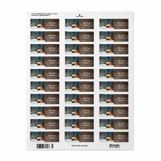 Wilde Blokhut Label (Full Sheet)