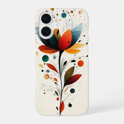 Wilde Blos iPhone 16 Hoesje (Achterkant)