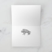 Wilde Boar met looppas Kaart (Binnen)