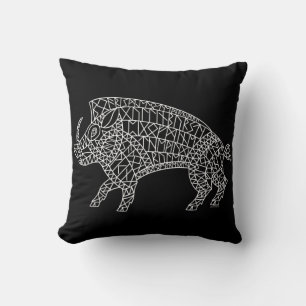 Wilde Boar met looppas Kussen