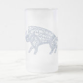 Wilde Boar met looppas Matglas Bierpul (Center)