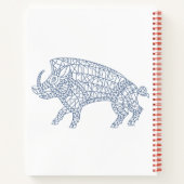 Wilde Boar met looppas Notitieboek (Achterkant)