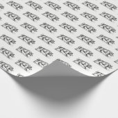 Wilde Boar Tekening BW #2 Cadeaupapier (Hoek)