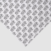 Wilde Boar Tekening BW #2 Tissuepapier (Detail)