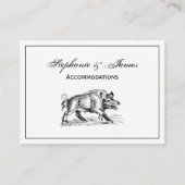 Wilde Boar Tekening BW #2 Visitekaartje