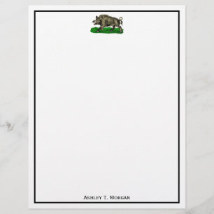 Wilde Boar Tekening BW #3C