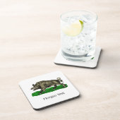  Wilde Boar Tekening BW #3C Bier Onderzetter (Rechterzijde)