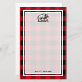  Wilde Boar Tekening BW #3C Briefpapier (Voorkant / Achterkant)