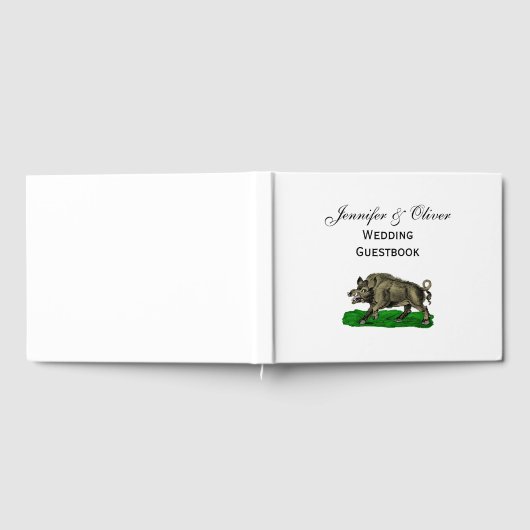  Wilde Boar Tekening BW #3C Gastenboek (Volledig)