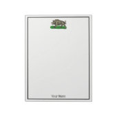  Wilde Boar Tekening BW #3C Notitieblok (Linkerzijde)