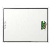  Wilde Boar Tekening BW #3C Notitieblok (Voorkant)