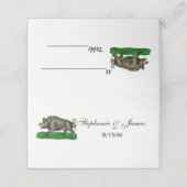  Wilde Boar Tekening BW #3C Plaatskaartje (Buitenkant ongevouwen)