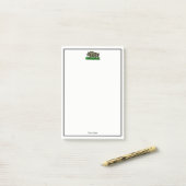 Wilde Boar Tekening BW #3C Post-it® Notes (Op bureau)