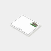 Wilde Boar Tekening BW #3C Post-it® Notes (Schuin)