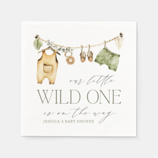 Wilde | Boho Safari Baby shower Servet (Voorkant)