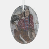 Wilde bondgenoten glas ornament (Voorkant links)