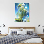 Wilde boom aan de hemel Abstract Canvas Afdruk (Insitu (Slaapkamer))