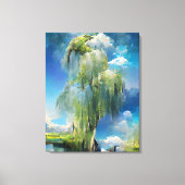 Wilde boom aan de hemel Abstract Canvas Afdruk (Voorkant)
