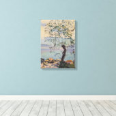 Wilde boom bij het meer (Zwitsers landschap) Canvas Afdruk (Insitu (Houten vloer))