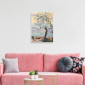Wilde boom bij het meer (Zwitsers landschap) Canvas Afdruk (Insitu (Woonkamer))
