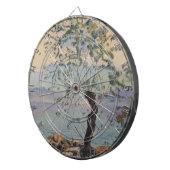 Wilde boom bij het meer (Zwitsers landschap) Dartbord (Voorkant Rechts)