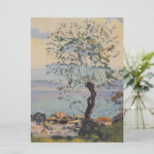 Wilde boom bij het meer (Zwitsers landschap) Kaart (Staand voorkant)