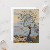 Wilde boom bij het meer (Zwitsers landschap) Kaart (Voorkant / Achterkant in situ)