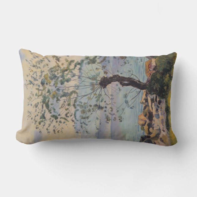 Wilde boom bij het meer (Zwitsers landschap) Kussen (Voorkant)