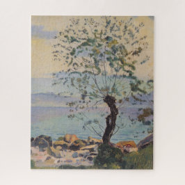 Wilde boom bij het meer (Zwitsers landschap) Legpuzzel