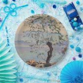 Wilde boom bij het meer (Zwitsers landschap) Papieren Bordje (Feest)