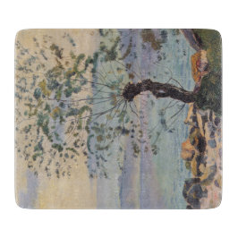 Wilde boom bij het meer (Zwitsers landschap) Snijplank