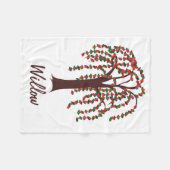 Wilde boom met hart - fleece deken (Voorkant (Horizontaal))