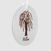 Wilde boom met hart -  ornament (voorkant)