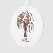 Wilde boom met hart -  ornament (voorkant)