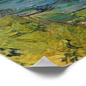 Wilde boom op zonsondergang door de vijver poster (Hoek)