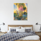 Wilde boom van de toekomst bij zonsondergang canvas afdruk (Insitu (Slaapkamer))
